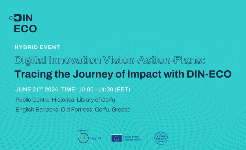 Invitation to the Hybrid Event: "Digital Innovation Vision-Action-Plans: Tracing the Journey of Impact with DIN-ECO"
